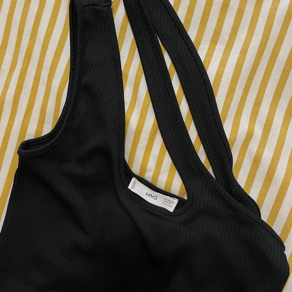 Women Black Top one shoulder